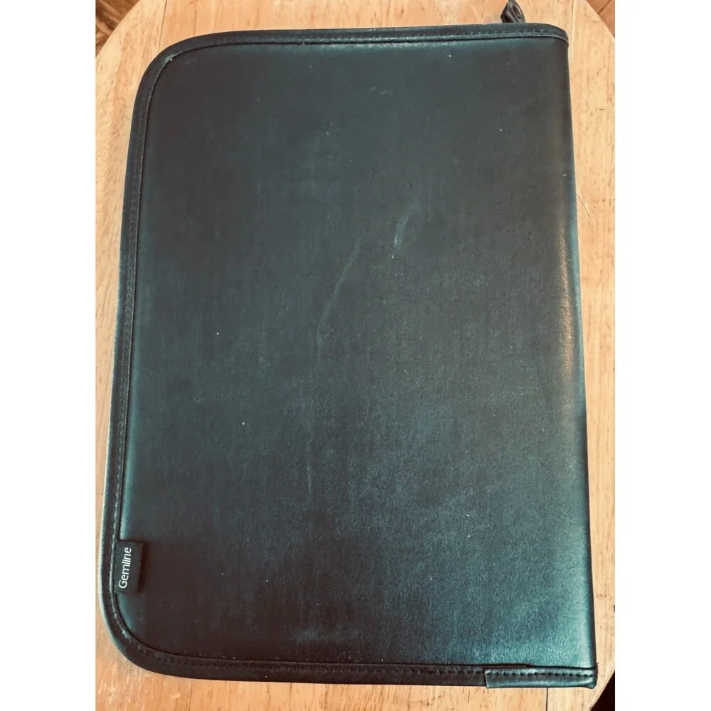 Gemline Zippered Black Portfolio Organizer 10 X 13.5